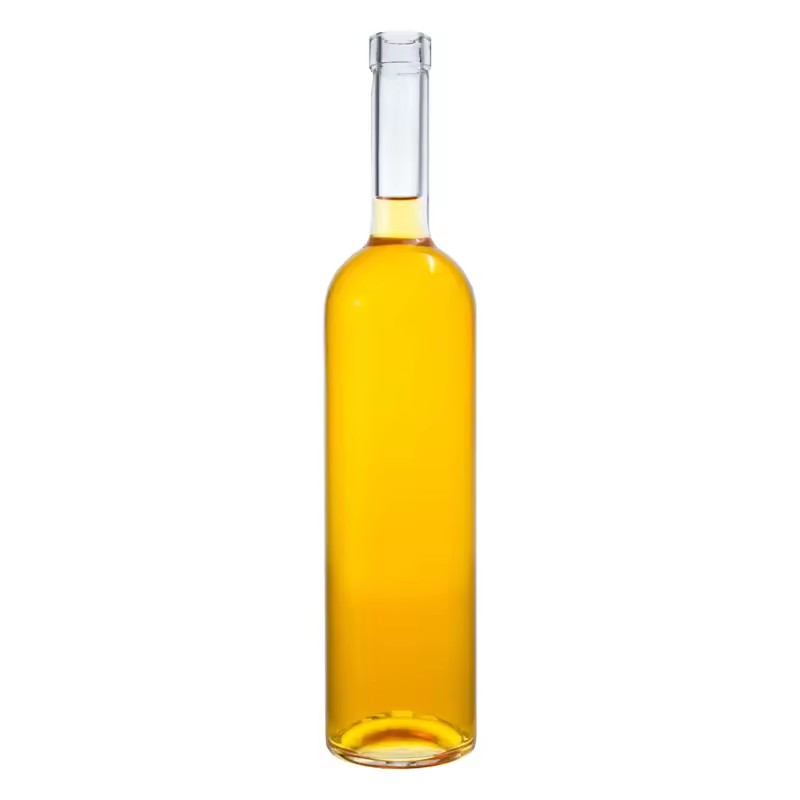 Long Neck 750ml Glass Spirit Bottle with Bar Top