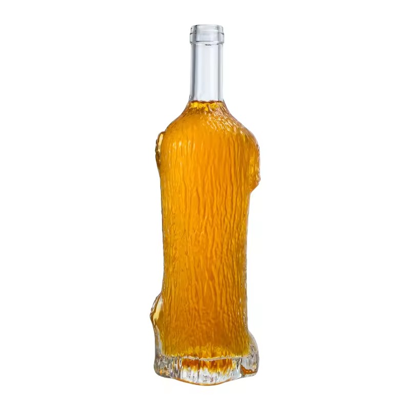 Premium Bespoke Spirit Vodka Gin Rum Glass Bottle Wholesale Custom 750ml Glass Bottle with Cork