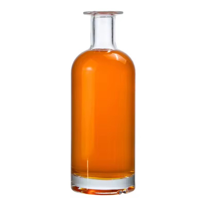 Customized Factory Price Empty 750ml Brandy Whisky Gin Tequila Glass Bottle 750ml Glass Spirits Bottle