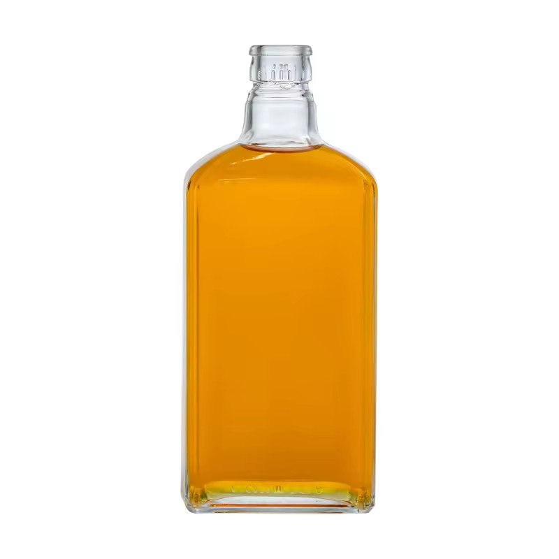 750ml Super Flint Glass Bottle Unique Design for Rum & Vodka Customized with Screw Cap Empty Glass Bottles