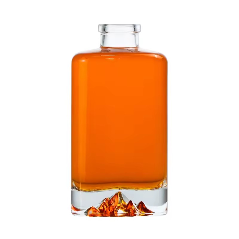 Empty Liquor Glass Bottle for Whisky Liquor Spirits Rum Gin Vodka