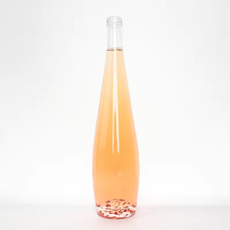 Wholesale Custom 750ml Empty Glass Liquor Bottle Vodka Gin Bottle with Glass Cap Glass Bottle Factory