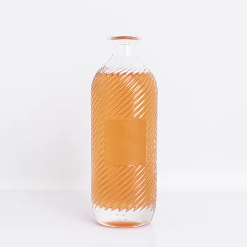 Wholesale Empty Juice Drink Glass Bottles With White Tamper Proof Cap 500ml Spirit Whisky Vodka Glass Bottles