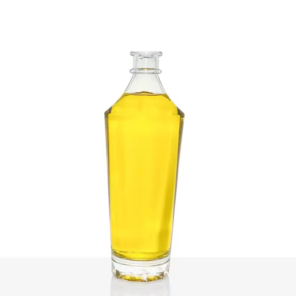 500ml Beverage Fruit Juice Liquor Tequila Brandy Whisky Gin Glass Spirit Bottle with Cork