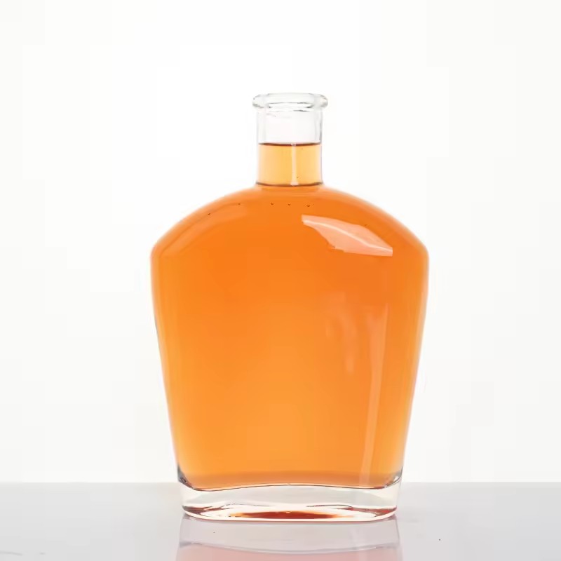 Wholesale 750ml Empty Juice Glass Bottles Cork Stopper Screen Printing Super Flint Glass for Spirit Whisky Vodka Special