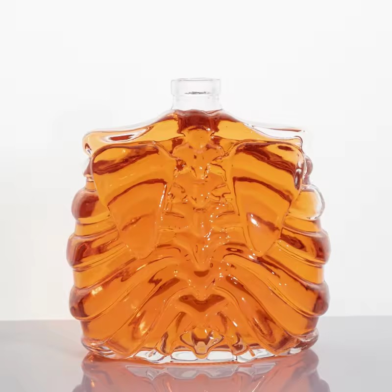 Cylinder 950ml Juice Glass Bottles Wholesale for Spirit Whisky Vodka Cork for Brandy Screen Printing Frost Paint 1000ml