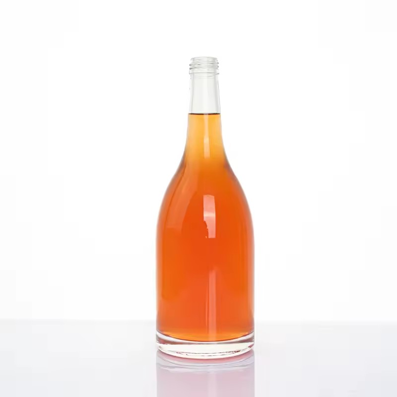 750ml Juice Glass Bottles Wholesale for Spirit Whisky Vodka Cork for Water Brandy Screen Printing Frost Paint