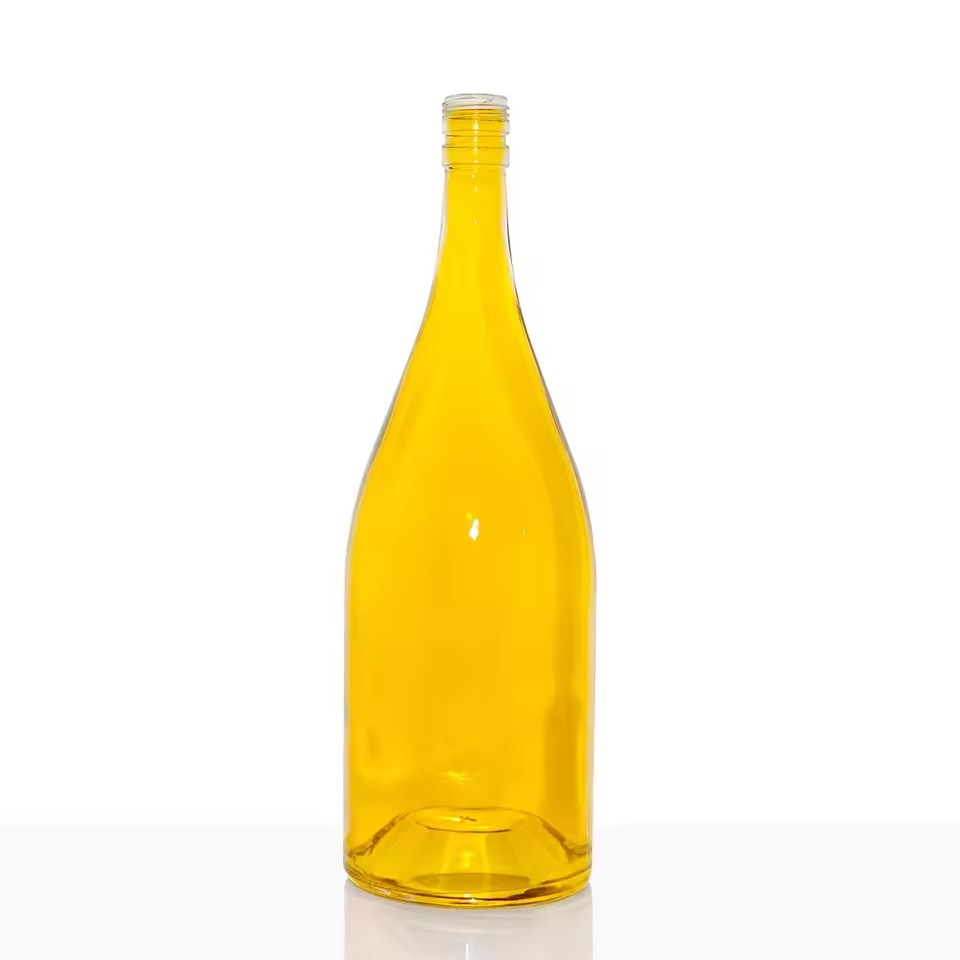 Cylinder 1000ml Juice Glass Bottles Wholesale for Spirit Whisky Vodka With Cork