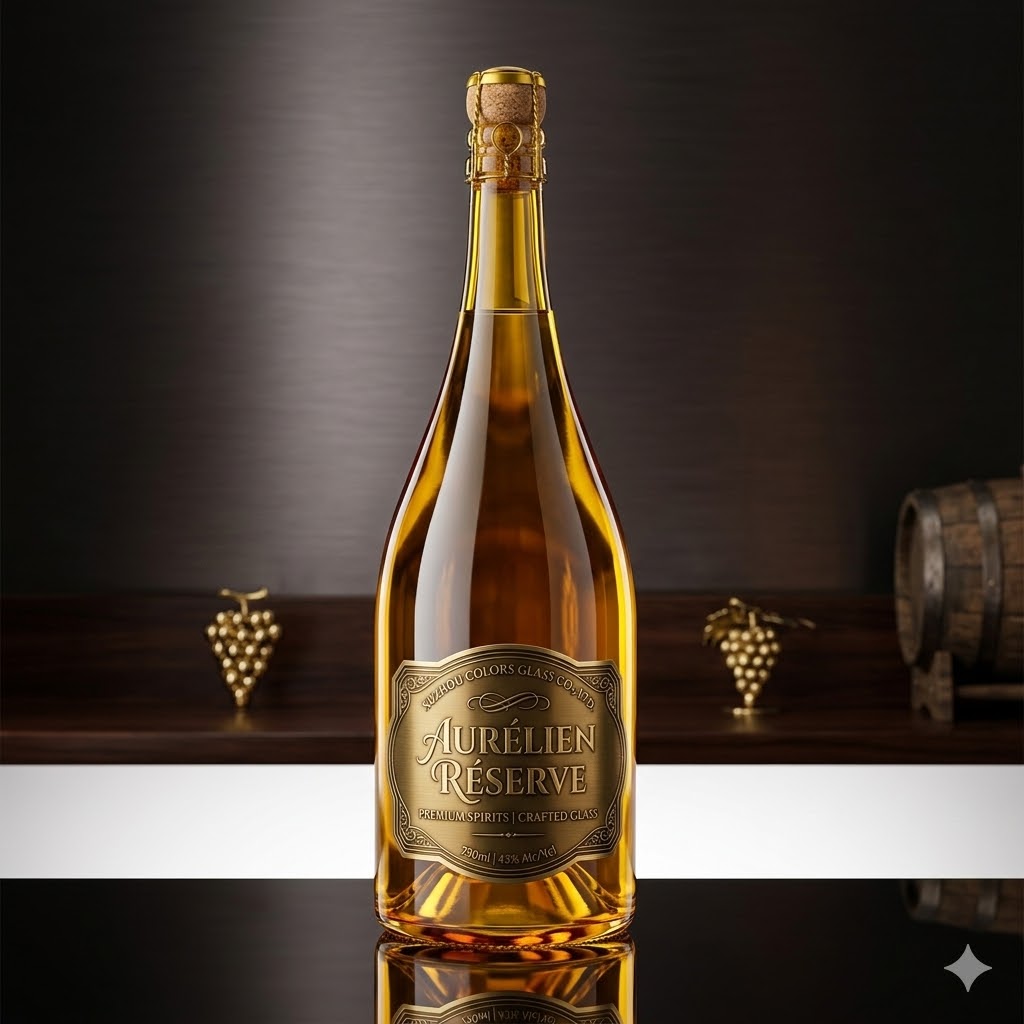 1000ml Clear Cylinder Glass Liquor Bottle with Cork  Bulk Spirit Bottle Wholesale