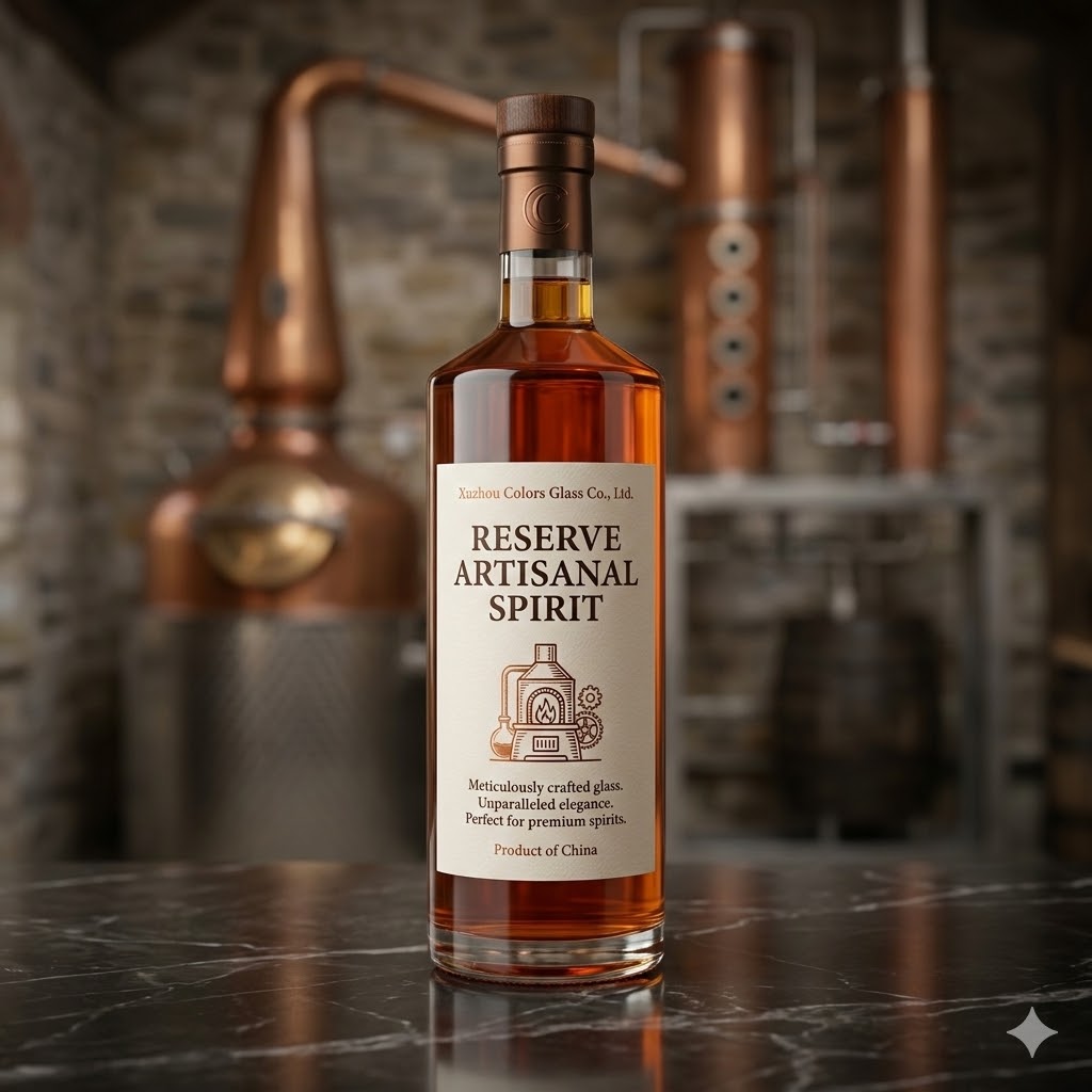 750ml Empty Glass Liquor Bottles for Whisky, Vodka and Spirits