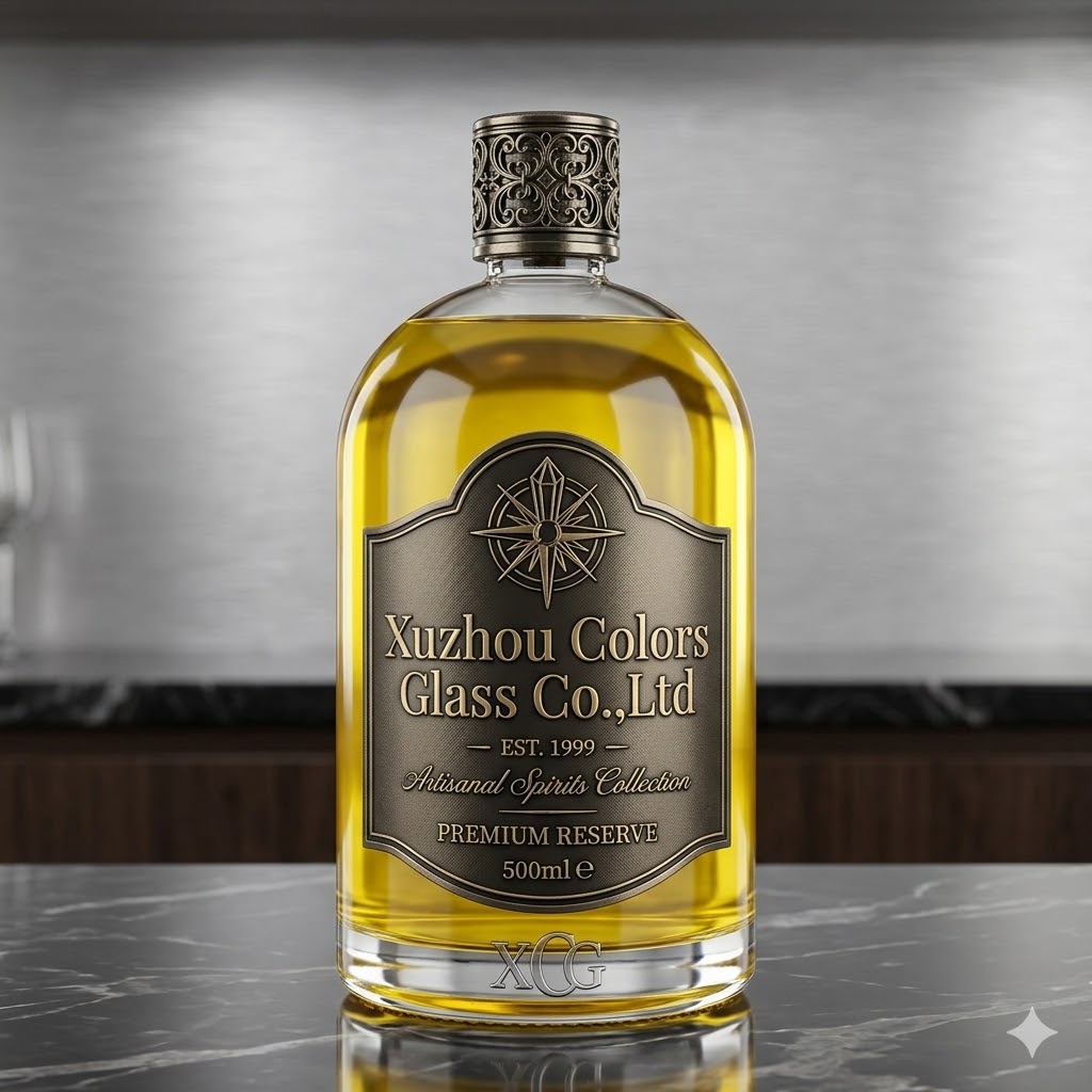 750ml Super Flint Glass Vodka Bottle for Spirits