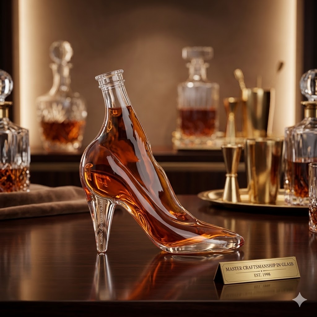 50ml High Heel Shoe Shape Glass Bottle