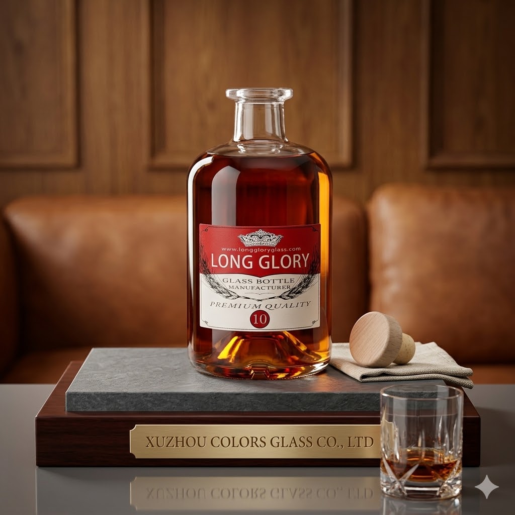 Custom Glass Liquor Bottles 375ml 500ml 700ml