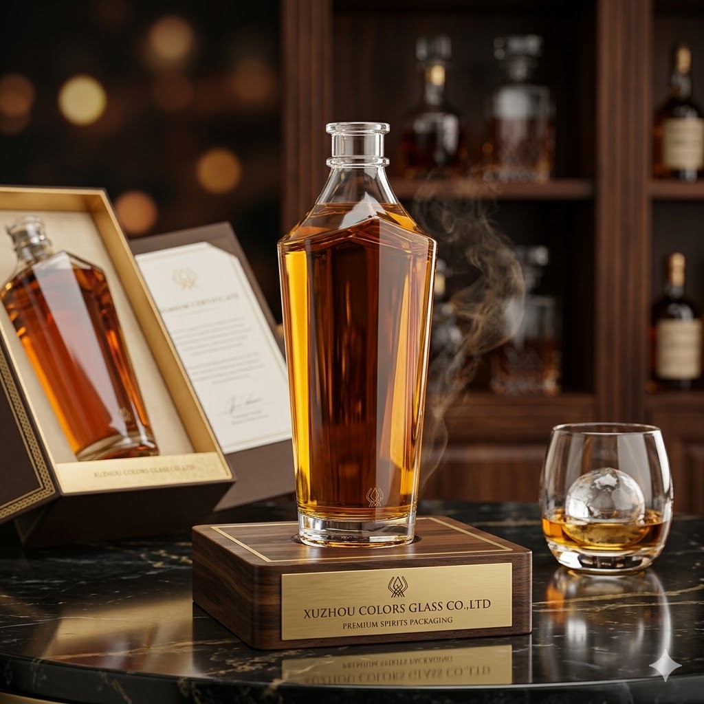 500ml Glass Liquor Bottle with Cork