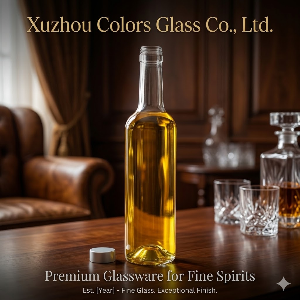 Custom Glass Liquor Bottles with Cork (500ml / 700ml / 750ml)