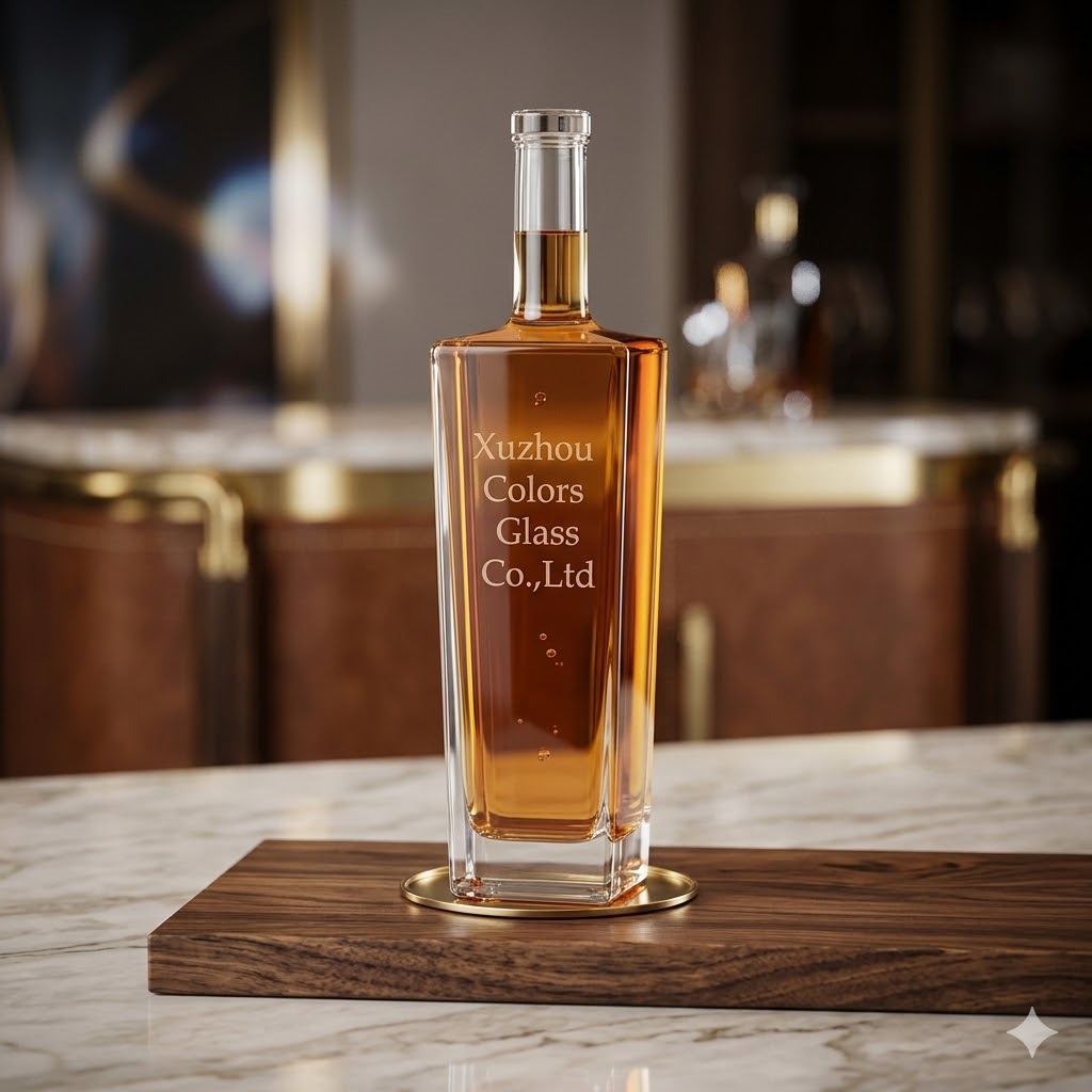 500ml Heavy Base Glass Liquor Bottle