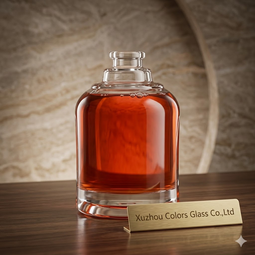 Custom 500ml Glass Liquor Bottle with Tamper Evident Cap