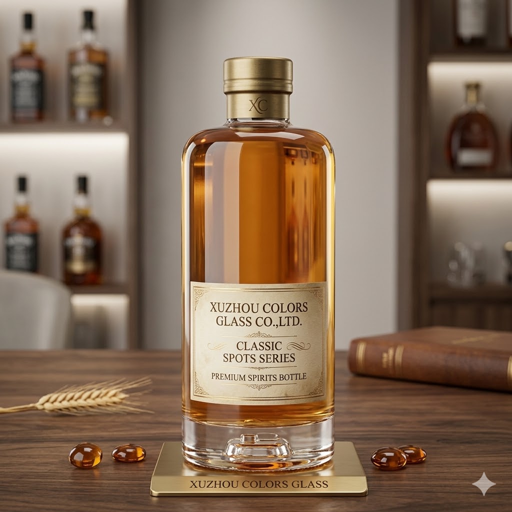 500ml Standard Glass Liquor Bottle with Cap