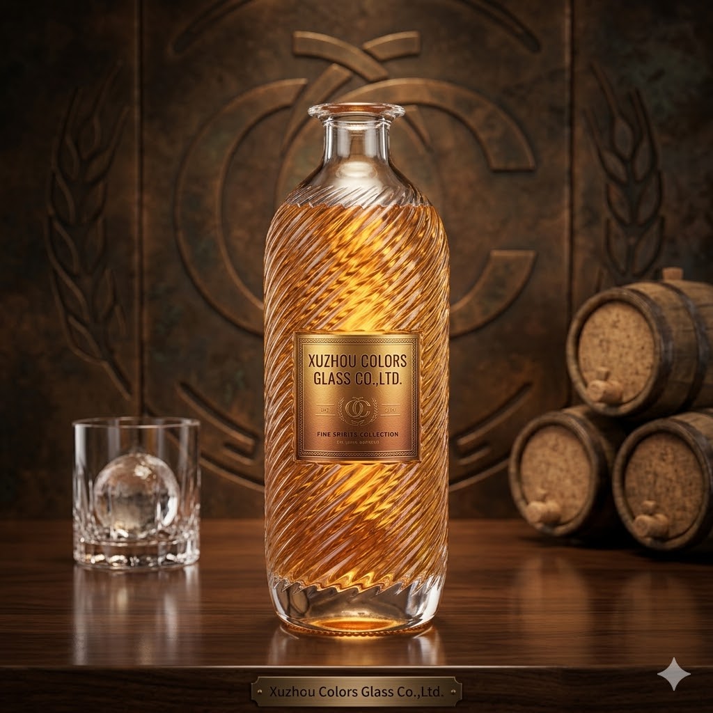 Wholesale 500ml Glass Liquor Bottle with Tamper Evident Cap