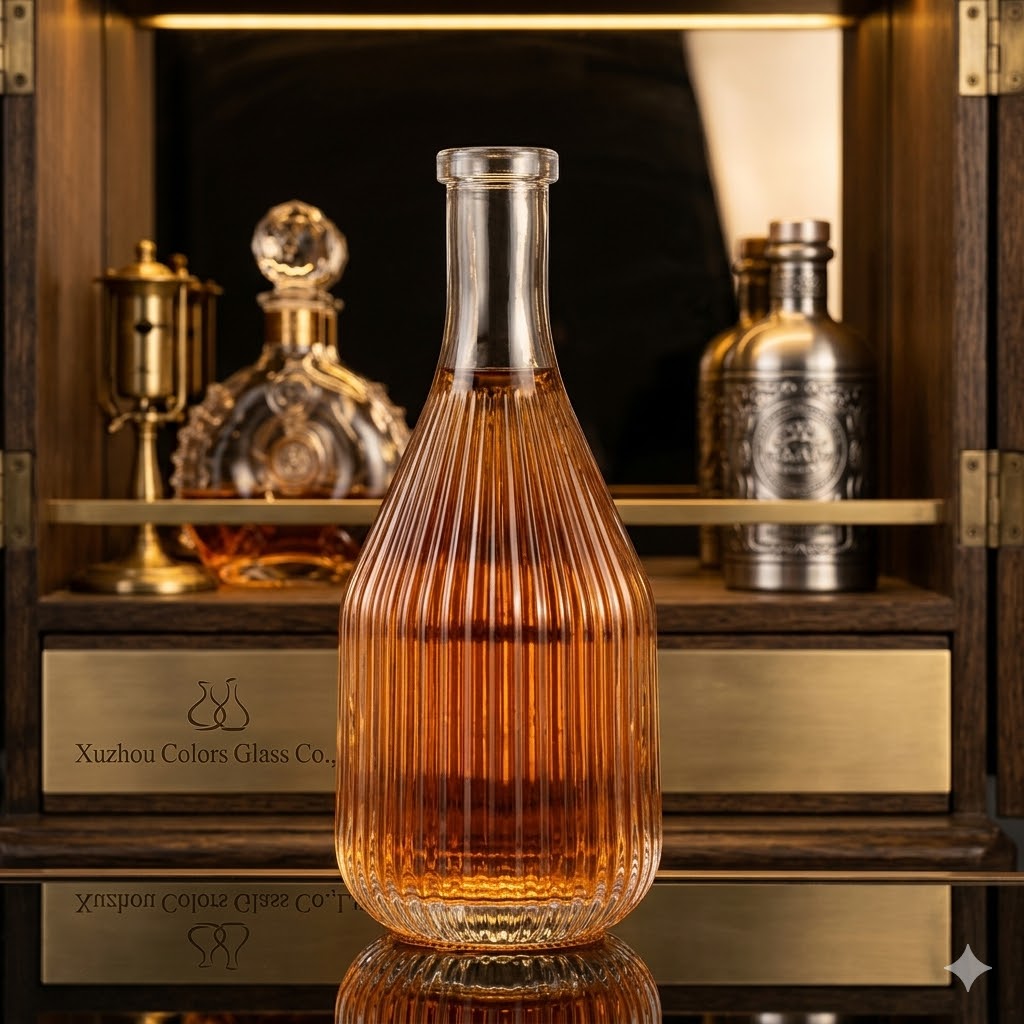 Wholesale 500ml Glass Liquor Bottle with Tamper Evident Cap