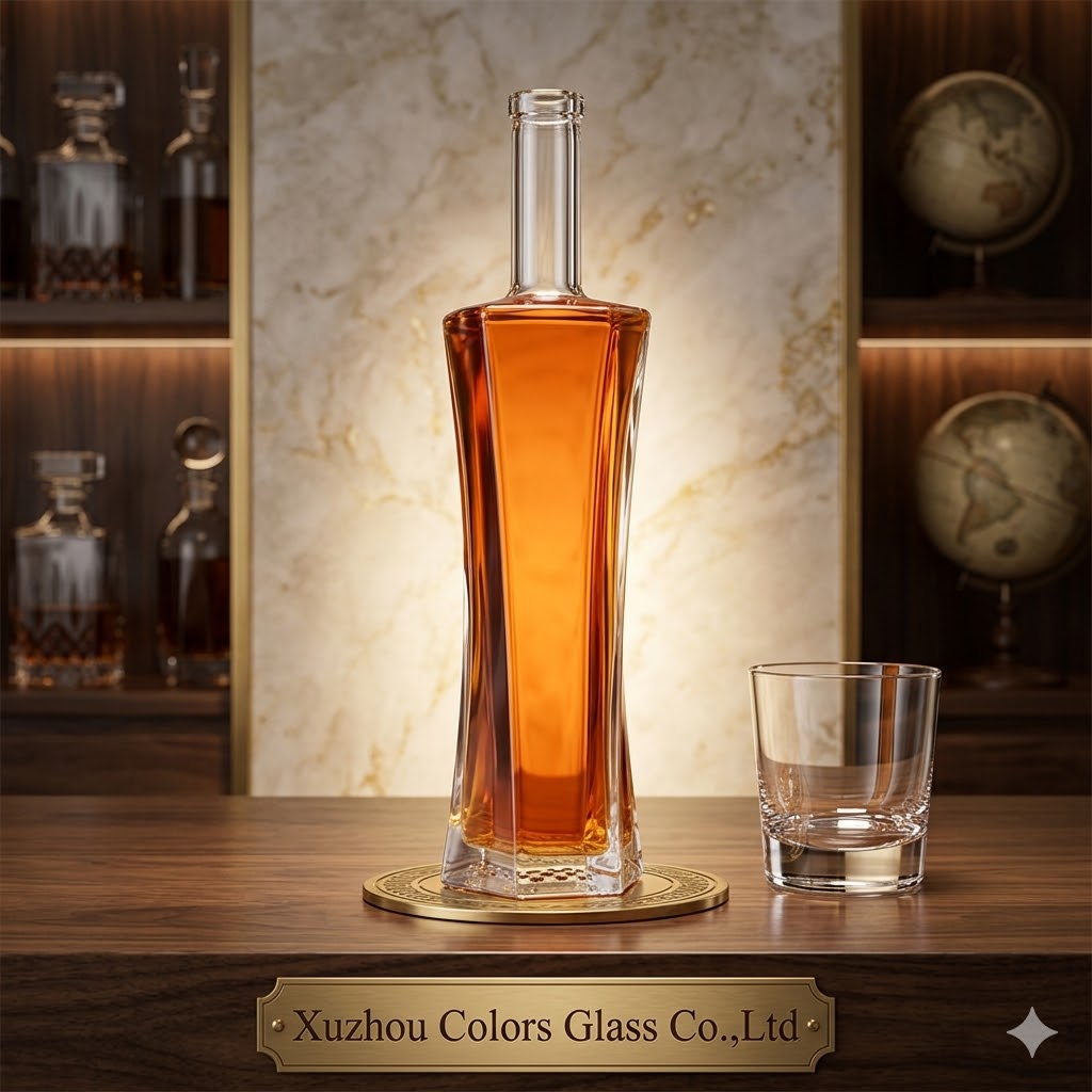 Tall Slim 750ml Glass Liquor Bottle
