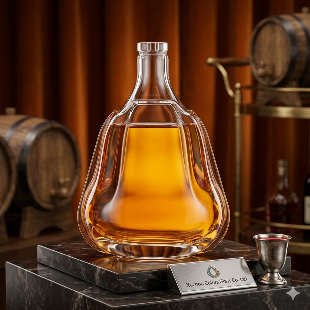 750ml Luxury XO Glass Liquor Bottle