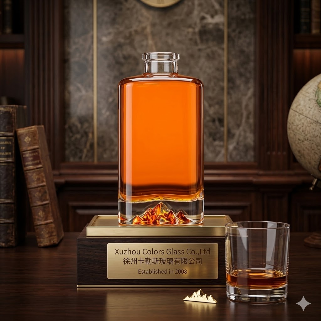 Empty Glass Liquor Bottles