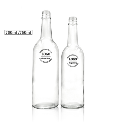 Liquor vodka tequila 750ml 1000ml clear liquor bottle height