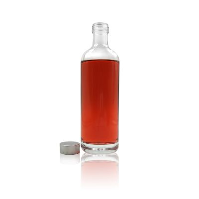 Glass oslo bottle 500ml spirit liquor bottle with metal lid 