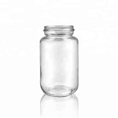 Empty Glass Panelled Jar 250ml for Food 