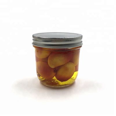 8oz 250ml mason jar glass jam caviar bottle with screw cap 