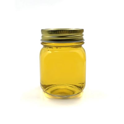 wholesale 150ml 5oz wide mouth clear empty glass sauce jam honey jar 