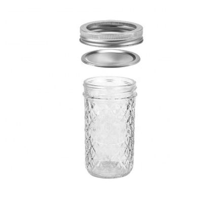  Packaging 12OZ Glass Mason Jar Drinking Cup with Straw 