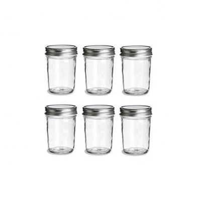 Wholesale 20oz 600ml Wide Mouth Clear Diamond Glass Jelly Mason Jar For Juice 