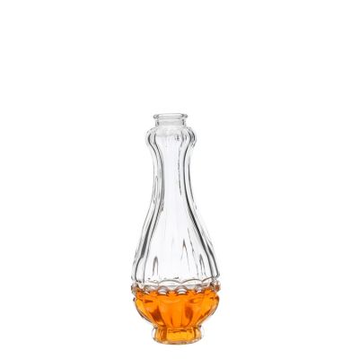 Decorative unique shaped glass wine liquor bottle 450ml 