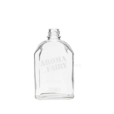 200ml 250ml Clear liquor juice glass bottles with cap 