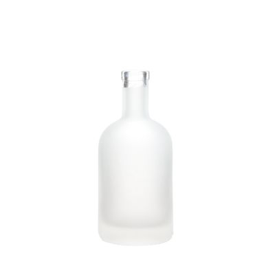 Frosted Empty Spirit Round Shape 350ml Liquor Glass Bottle 