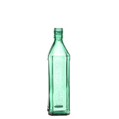 Hot Wholesale Green Color Glass Wine Bottle brandy whisky liquor Bottle 