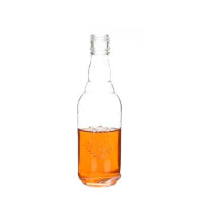 Wholesale 350ml High Quality Fancy Liquor Glass Wine Bottles with logo 
