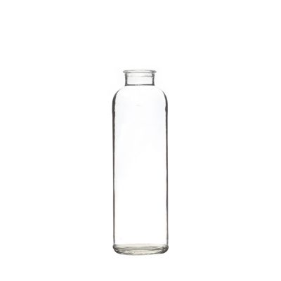 500ml Huge Cork Cap Round Shape Clear Customize Beverage Glass Bottle 