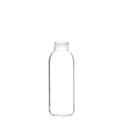 Wholesale clear 420ml screw cap glass juice bottle with screw top 