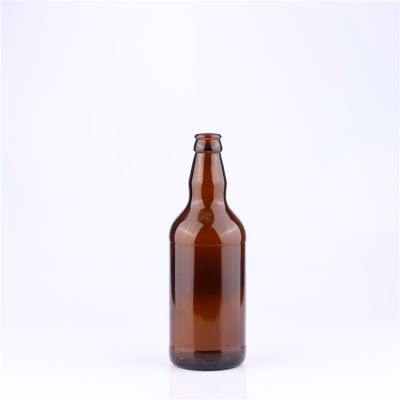 16oz Cheap Custom Amber Brown Wholesale 16 oz Glass Beer Bottles 500ml Glass Bottle Beer 500 ml with Crown Cap 