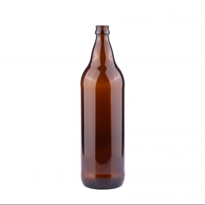 1L Empty Clear Wholesale Glass Beer Bottles 32oz Long Neck Beer Glass Bottle