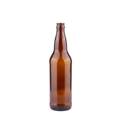 Amber 600ml 20 oz Custom Round Shape Glass Bottle for Beer 
