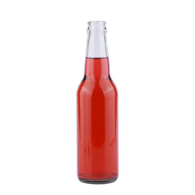 Empty Clear Wholesale Glass Beer Bottles 12 oz 330ml Long Neck Beer Glass Bottle 330 ml with Crown Cap 