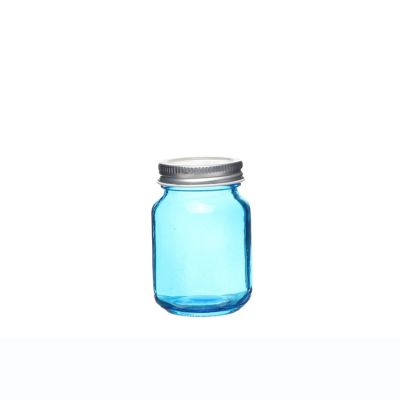 Food grade 100ml colored glass mason jars wholesales 