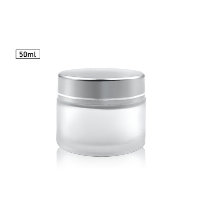 Matte Surface Sample Jar 50ml glass cosmetic jar for lip balms, creams, ointments 