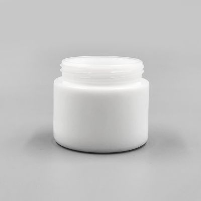 Opal white cosmetic jar 50g custom cosmetic packaging luxury wholesale 