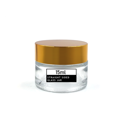 Cosmetic packaging 15ml glass eye cream jar, 15g balm jar glass