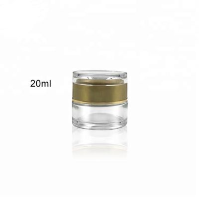 Empty 20ml glass cosmetic jar for skincare products 